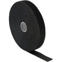 DeLOCK Klettband auf Rolle L 10 m x B 20 mm in Box schwarz, Schwarz, 20 mm, 10 m, 1 Stück(e)
