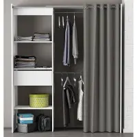 Preisbrecher Kleiderschrank Schrank Holzschrank Schlafzimmerschrank Flurschrank Clara I"Clara I" Perle Weiß