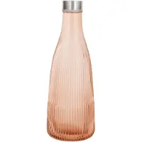 Barlife Wasserflasche Mit Deckel Bronze Glas 1l H28cm