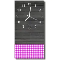 Tulup Glasuhr Wanduhr Küchenuhr Echt-Glas 30x60 Tisch Mehrfarbig