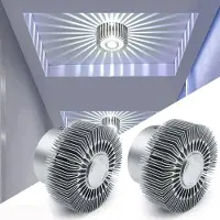 ROSNEK 2 Stück 3W LED Kaltweiß Deckenlicht Panel Einbaustrahler Deckenleuchte Strahler Einbauleuchte