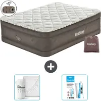 Bestway Luftmatratze - 2-Personen - 152 x 203 x 51 cm - Braun - Inklusive Zubehör