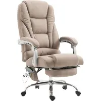 CLP Bürostuhl Pacific Stoff mit Massagefunktion taupe