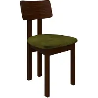 Mirjan 24 Stuhl Divo II, Esszimmerstuhl aus Buchenholz, 47x48x85 cm (Holzfarbe: Nuss, Stofffarbe: Zetta 297)