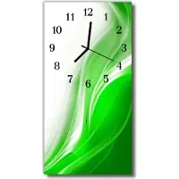 Tulup Glasuhr Wanduhr Küchenuhr Echt-Glas 30x60 Abstrakt Mehrfarbig