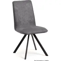 58 aufm Kessel Esszimmerstuhl (2er-Set) Datja 47x92x60 Schwarz/Grau