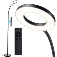 Insma BlitzWill BWL-FL5 12W LED Stehlampe 1000lm dimmbar 2700-6500K CCT Memory Funktion Magnet-Fernbedienung Licht Lampe Wohnzimmer, EU Plug
