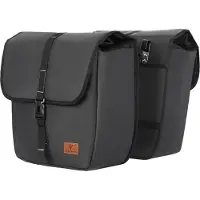 Kkmoon 2 Stueck wasserdichte Fahrradtaschen-Tasche, grosse Kapazitaet, Fahrrad-Ruecksitztasche fuer Fahrrad-Gepaecktraeger