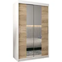 MEBLE KRYSPOL Kleiderschrank, Schiebetürenschrank Schlafzimmer, Schrank mit Spiegel TOKYO 1 120 cm