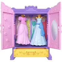 Mattel Disney Princess Royal Wardrobe Small Doll Set, Modepuppe, Weiblich, 3 Jahr(e), Mädchen, 132 mm, 200 g