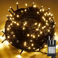 Lapamax 50M 250 LED Lichterkette Innen Warmweiß, Dekobeleuchtung Baum Fenster 31V 8 Modi Timer, Weihnachtsbeleuchtung Party Balkon Garten