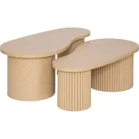 Atmosphera Beistelltische asymmetrische Form SOLEYA, 3er-Set
