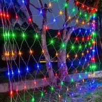 Lapamax 3X2M 200LED Lichternetz Außen Innen Netz Lichtervorhang Weihnachtsdeko 8 Modi Lichterkette für Büsche Garten Balkon Weihnachtsbeleuchtung Bunt