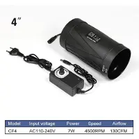 StarTech.com Inline Rohrventilator - Kanalventilator 10/15 cm - 7 W DC bürstenloser Motor - 3000–4500 U/min - 222–586 m³/h Luftstrom - Für Gewächshaus & Grow Zelt