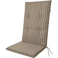 Doppler Stuhlauflage Hochlehner Living 119x48x6 cm, braun weiss