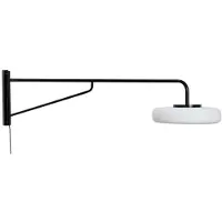 Hubsch Wandlampe Sway, schwarz, für Wohn- / Esszimmer, Metall, Modern, Wandleuchte, Wandlampe Innen