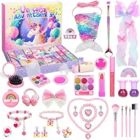 Sonstiges Adventskalender Kosmetik Mädchen 2024 Weihnachtskalender 24 Schmuck Schminke Beautykalender Ab 3-12 Jahre