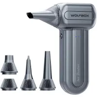 StarTech.com DF60 - Luftstaubbläser / Air Duster - Kabellos - 110000 U/min - 3 Stufen - Tragbar - Akku Inklusive - Für Auto/Zuhause/Außenbereich - Schwarz