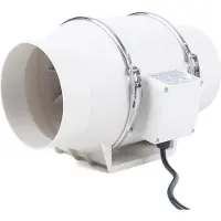 StarTech.com Rohrventilator - Inline Kanalventilator - 14,5 cm, 540 m³/h, 300 Pa, 75 W, 220 V AC, 60 dB - Weiß