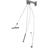 StarTech.com Wandmontierter Kabelzug - Home Gym Set - 150 kg Tragkraft - Seile 1,8 m & 3,5 m - Latzugstange 40 cm - Stahl & Nylon - Schwarz