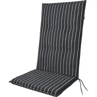 Doppler Stuhlauflage Hochlehner Living 119x48x6 cm, anthrazit weiss