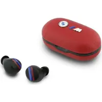BMW Headphones Bluetooth TWS Metal Logo ENC red