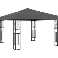 vidaXL Design New Pavillon 3×3 m Anthrazit Stoff Möbel2024 CHY413217