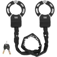 RockBros E Scooter Schloss Handschellenschloss 59,5 cm Leichtes Fahrradschloss für Roller & Fahrrad Schwarz