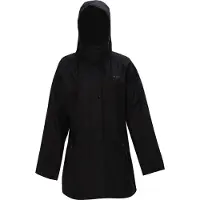 True North Damen PU Mantel Schwarz