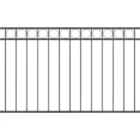 vidaXL Zaunelement ASSEN 170 x 100 cm Stahl Grau