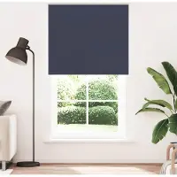vidaXL Verdunkelungsrollo Marineblau 140x230 cm Stoffbreite 136,6 cm