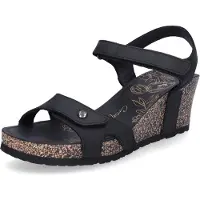 Panama jack Sandale Julia Basics B1 Napa Grass Negro Schwarz Damen-Schuhgröße 38