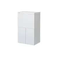 Foppapedretti LoStiro, Bügelbrett in Originalgröße, Aluminium, Baumwolle, Polyester, Trocken- & Dampfbügeleisen, Metallisch, Weiß, Einfarbig, Grau, Weiß