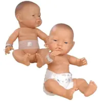Paola Reina Puppe Bebitos bl. Mädchen/blauen Augen (45cm)