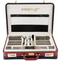 KINGHOFF Besteck 72 Ele. Glänzend Kh-3504 Koffer