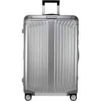 Samsonite Hartschalen-Trolley "LITE-BOX ALU" 91 l 4 Rollen aus Aluminium, mit voll gefüttertem Innenraum, mit Kantenschutz