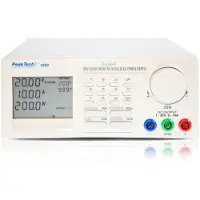 Peaktech Programmierbares DC-Labornetzgerät 1–20 V / 0–10 A – USB & RS-485, Mikroprozessorsteuerung, Speicherfunktionen, LCD-Display für Labor & Industrie