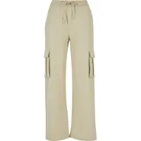 Urban Classics Stoffhose "Damen Ladies Vicose Straight Leg Cargo Pants"