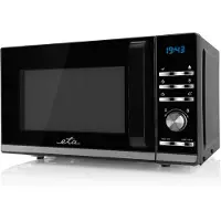 Eta Mikrowelle "Galeto ETA121090010", Mikrowelle, 1200 W, schwarz mit 3 Auftaufunktionen und 700 Watt
