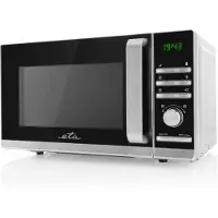 Eta Mikrowelle "Galeto ETA121090000", Mikrowelle, 1200 W, silber, mit 3 Auftaufunktionen und 700 Watt