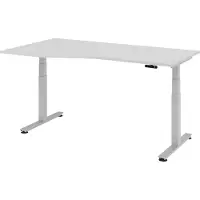 Hjh OFFICE PRO XDSM 18 S - Grau 180 x 100 elektrisch höhenverstellbar