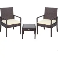 Aktive 2 Sessel Mit Tischen Schwarz Schwarz One Size