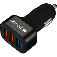 Canyon CNE-CCA07B, Auto, Zigarettenanzünder, 12 V, 2,4 A, Schwarz