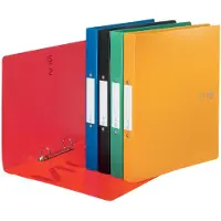 Leitz VON by 5er-Pack Ringbuch PP A4 2 Ringe, 3x31.2 cm