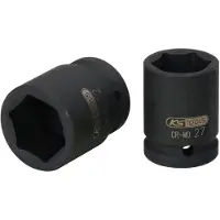Ks Tools 515.1722, Steckschlüsselbuchse, Schwarz, 1 Kopf/Köpfe, 1", Metrisch, 22 mm