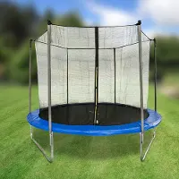 Huismerk Trampolin mit Sicherheitsnetz, 3,05 m Durchmesser, 60 cm Höhe, max. 120 kg