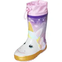 Playshoes Kinder Gummistiefel Einhorn flieder 188706 Gr.23-33 EUR 33