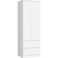 Akord Furniture Factory SP0PSYSBIA001, Weiß, Garderobe, 1 Regale, 2 Tür(en), Matt, Drehtür