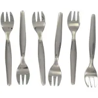 Fackelmann 6er Set Austerngabeln 12,5 cm