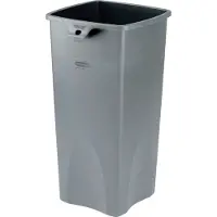 Rubbermaid Abfallbehälter Untouchable, ohne Recycling-Logo, 87 Liter, grau